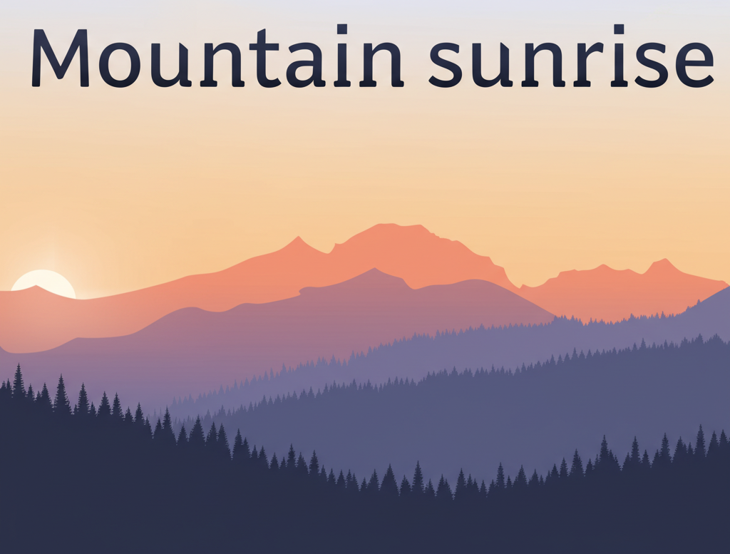 Mountain sunrise